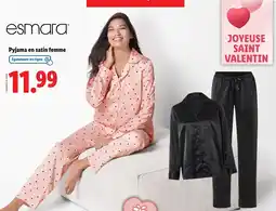 Lidl ESMARA Pyjama en satin femme offre