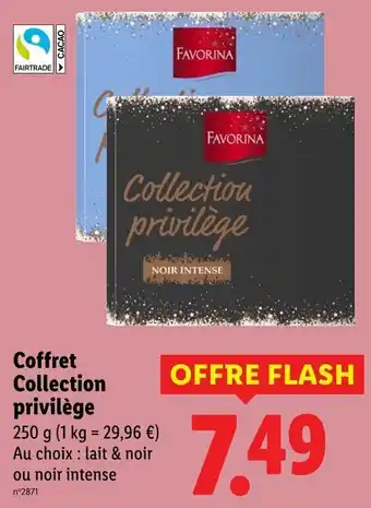 Lidl FAVORINA Coffret Collection privilège offre