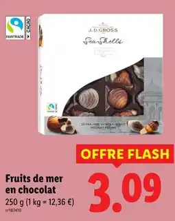 Lidl J. D.GROSS Fruits de mer en chocolat offre