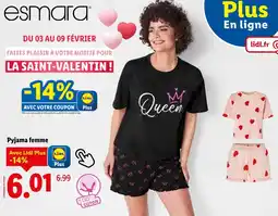 Lidl ESMARA Pyjama femme offre