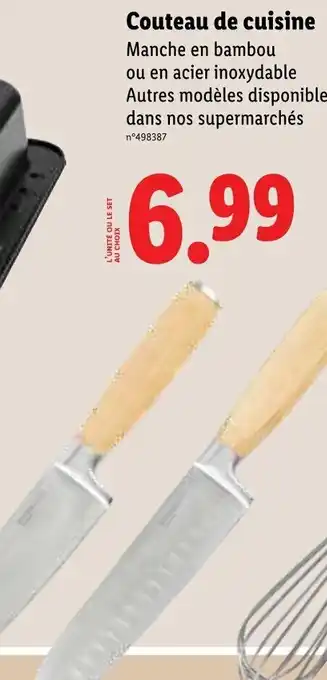 Lidl Couteau de cuisine offre