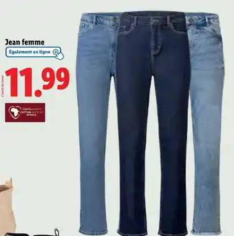 Lidl ESMARA Jean femme offre