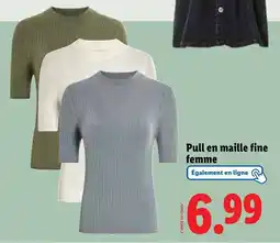 Lidl ESMARA Pull en maille fine femme offre