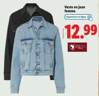 Lidl ESMARA Veste en jean femme offre