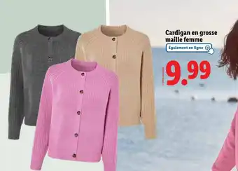 Lidl ESMARA Cardigan en grosse maille femme offre