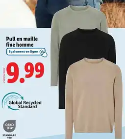 Lidl LIVERGY Pull en maille fine homme offre