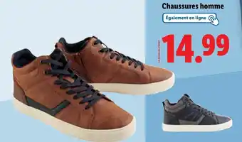 Lidl Chaussures homme offre