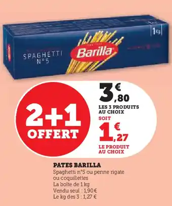 Super U Barilla Pates offre