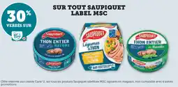 Super U Sur tout saupiquet label MSC offre