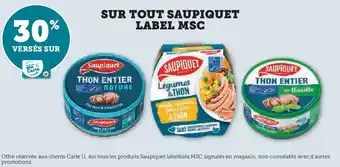 Super U Sur tout saupiquet label MSC offre