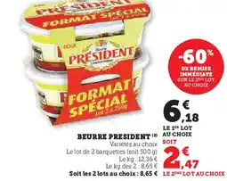 Super U President beurre offre