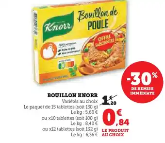 Super U Knorr bouillon offre