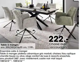 Möbel Martin Chaise avec accoudoirs offre