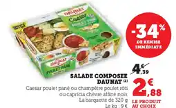 Super U Daunat salade composee offre