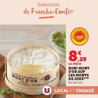 Super U Mini mont d'or aop les monts de joux offre