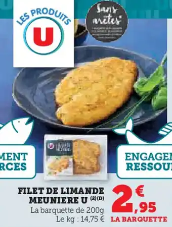 Super U U meunierefilet de limande offre