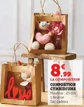 Super U Composition composition cymbidiums offre