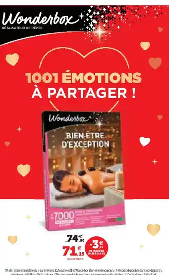 Super U Wonderbox bien-etre d'exception offre