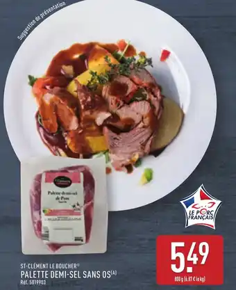 ALDI St clément le boucher palette demi-sel sans os offre