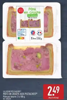 ALDI La cuisine des saveurs pâté en croûte aux pistaches offre