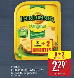 ALDI Leerdammer l'original en tranches offre