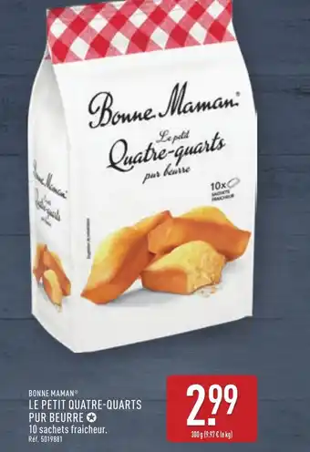 ALDI Bonne maman le petit quatre quarts pur beurre offre