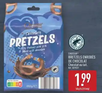 ALDI Choceur bretzels enrobés de chocolat offre