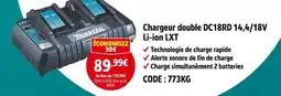 Screwfix MAKITA Chargeur double dc18rd 14,4/18v li-ion lxt offre