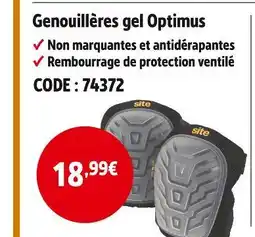 Screwfix SITE Genouillères gel Optimus offre