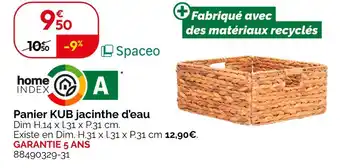 Weldom SPACEO Panier kub jacinthe d'eau offre