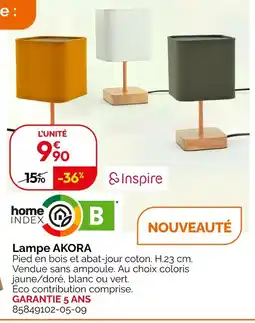 Weldom INSPIRE Lampe akora offre