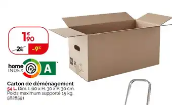 Weldom Carton de déménagement offre