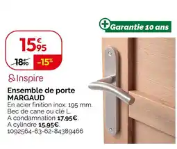 Weldom Inspire Ensemble de porte MARGAUD offre