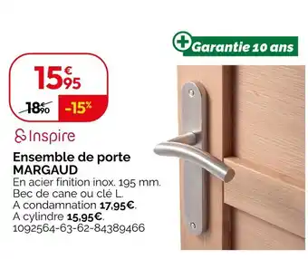 Weldom Inspire Ensemble de porte MARGAUD offre