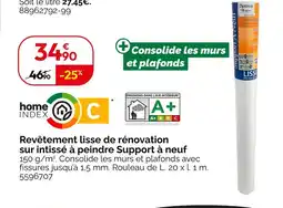 Weldom Optima Revêtement lisse de rénovation sur intissé à peindre Support à neuf offre