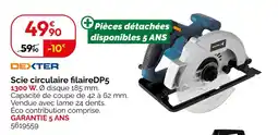 Weldom DEXTER Scie circulaire flairedp5 offre