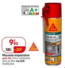 Weldom Sika Mousse expansive offre