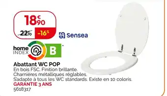 Weldom SENSEA Abattant wc pop offre