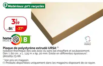 Weldom Ursa Plaque de polystyrène extrudé (*) offre