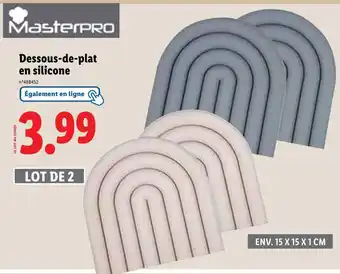 Lidl Dessous-de-plat en silicone offre