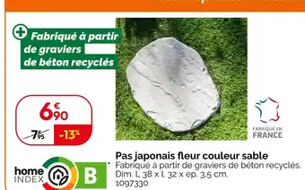 Weldom Pas japonais fleur couleur sable offre