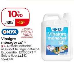 Weldom ONYX Vinaigre ménager 14° offre