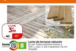 Weldom HOME INDEX Lame de terrasse rainurée offre