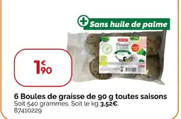 Weldom ZOLUX 6 boules de graisse de 90 g toutes saisons offre