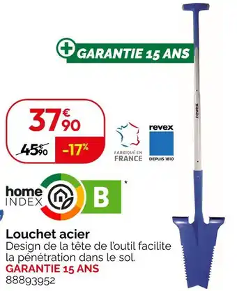 Weldom REVEX Louchet acier offre