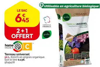 Weldom GEOLIA Terreau universel offre