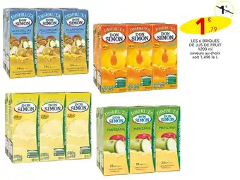 Stokomani Don Simon Les 6 briques de jus de fruit offre