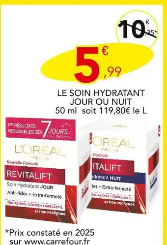 Stokomani L'OREAL PARIS Le soin hydratant jour ou nuit offre