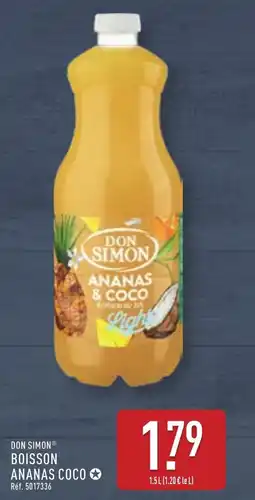 ALDI Don simon boisson ananas coco offre