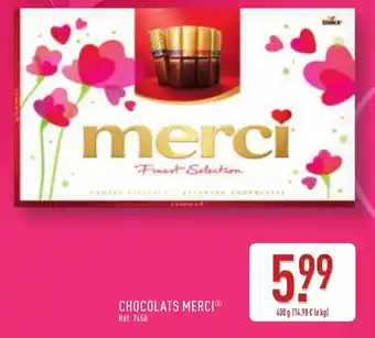 ALDI Merci chocolats offre